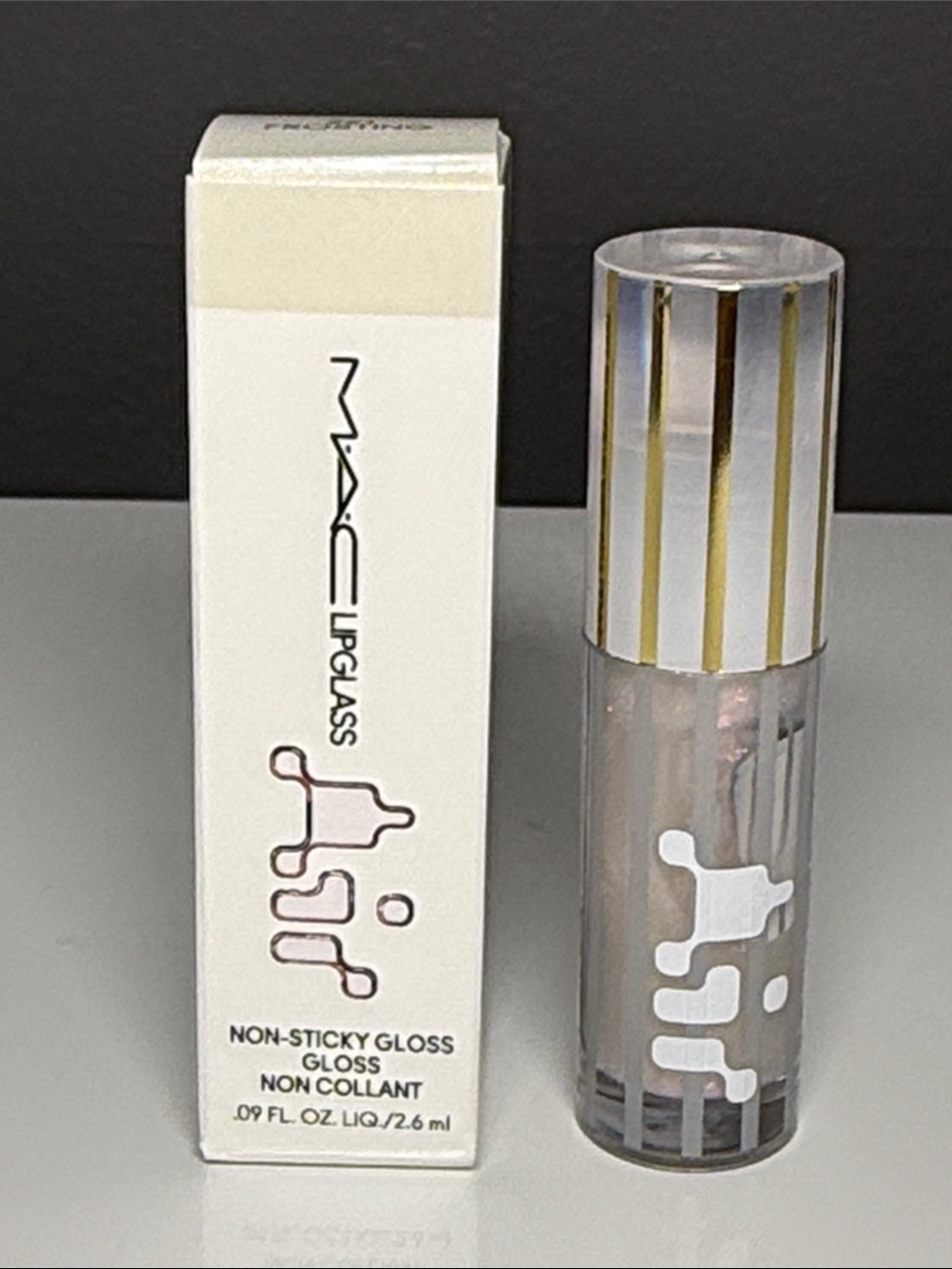 MAC Lipglass Gloss Mini- 221 Frosting, new/unused